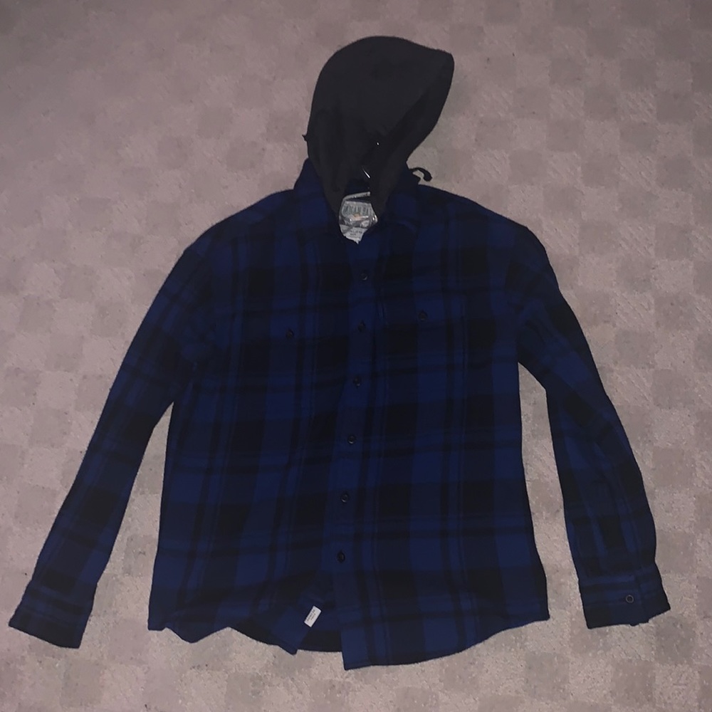 AE flannel hoodie
